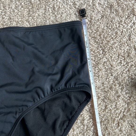 Jantzen Swim Suit bathing suit bottoms black high waist full coverage size 14 - Picture 4 of 10